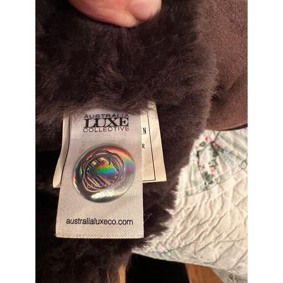 AUSTRALIA LUXE COLLECTIVE SHEEPSKIN COSY TALL BOOTS 7 - Picture 4 of 8